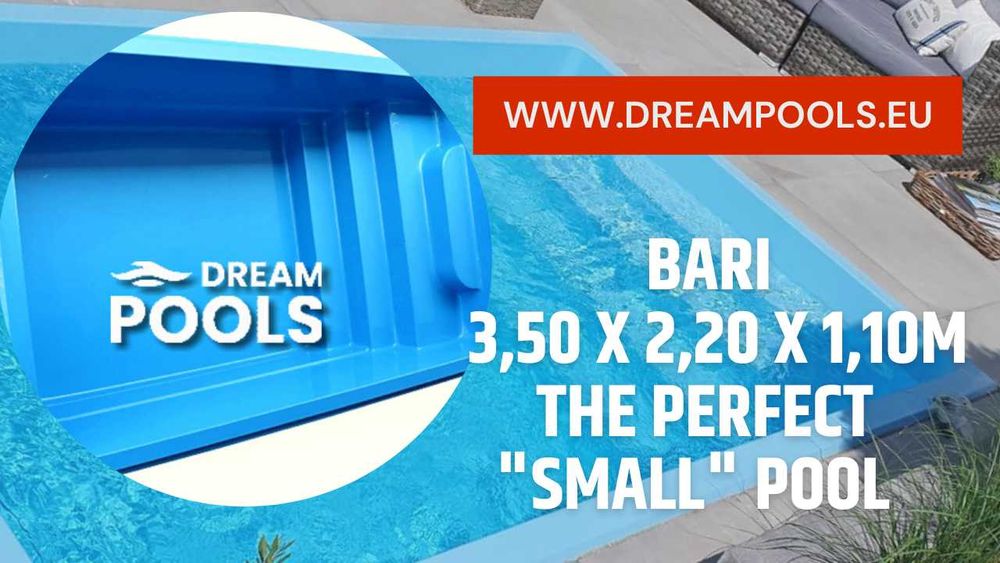 Basen poliestrowy 3,5x2,2x1,1m z wyposażeniem, PRODUCENT PL