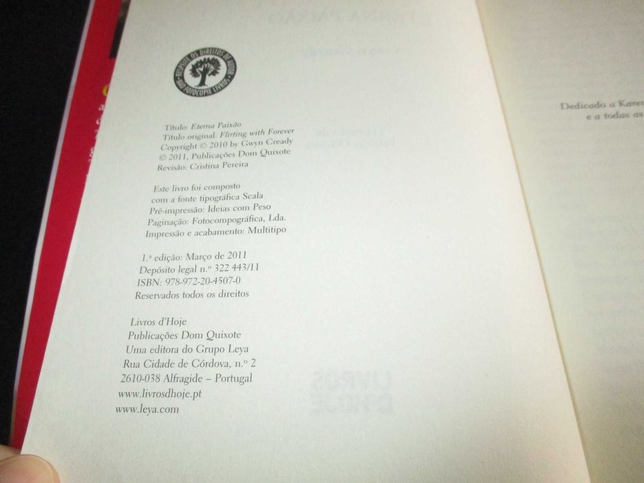 Livro Eterna Paixão Gwyn Cready