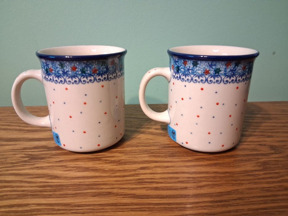 2 kubki klasyczne 250ml GAT1 Ceramika Art.  Boleslawiec