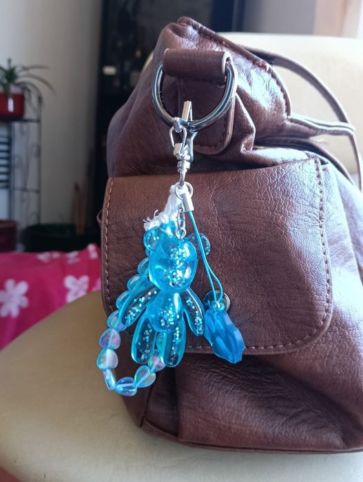 Bag charm artesanal urso