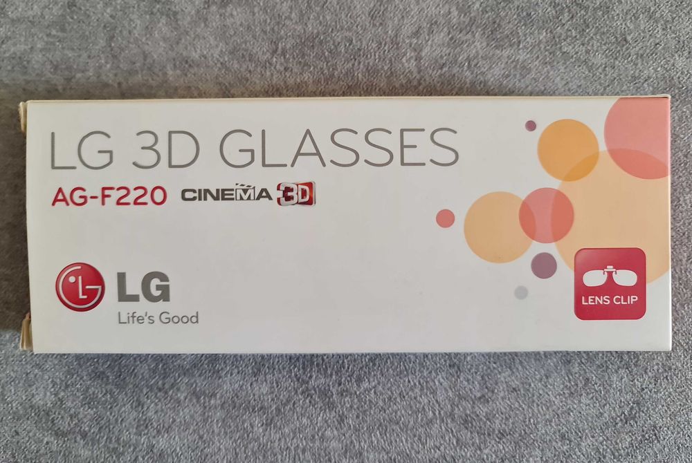 7 pares de óculos 3D LG + 2 pares de óculos Dual Play LG (Tudo novo)