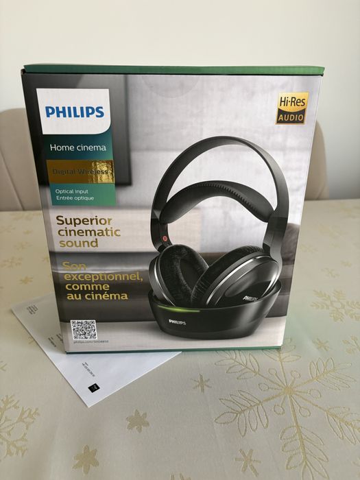 Słuchawki Philips SHD8850 + stacaj dokująca - nowe, mozliwa wysylka.