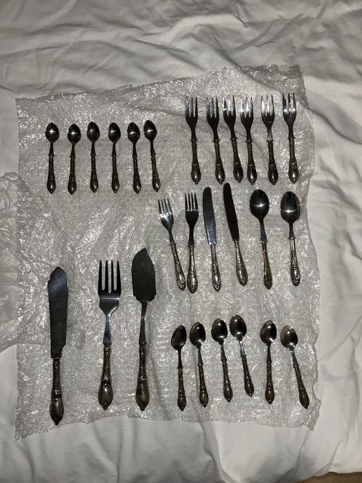 Conjunto talheres de prata