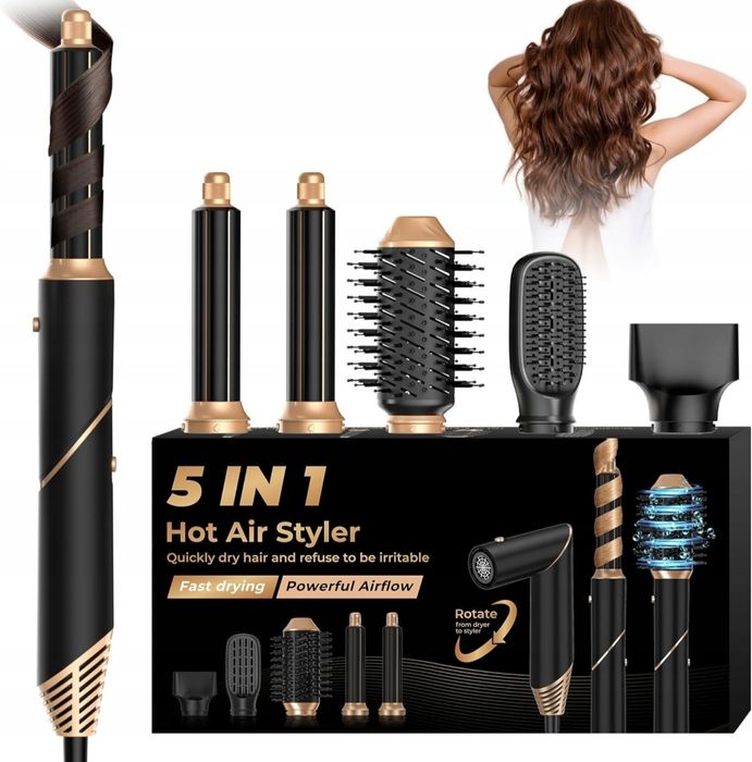 Szczotka do stylizacji włosów składana jonizująca lokówka prostownica