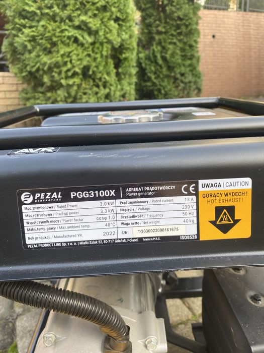 Бензиновий генератор Pezal PGG3100X