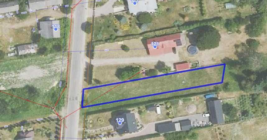 Działka o pow. 1200 m2 w Księżomierzy Gościeradowskiej