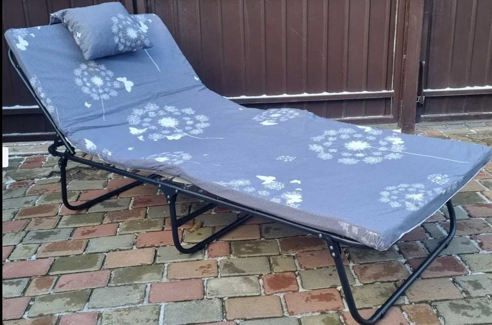 Розкладне ліжко розкладачка раскладушка раскладная кровать с матрасом