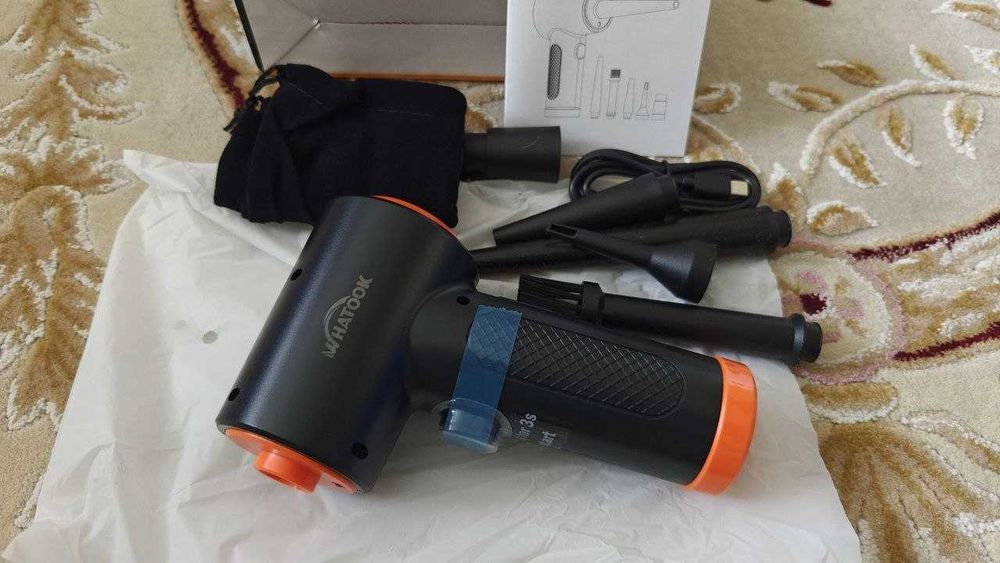 Компрессор для продувки очистки ПК авто бытовой 68W 50000RPM 4000mAh