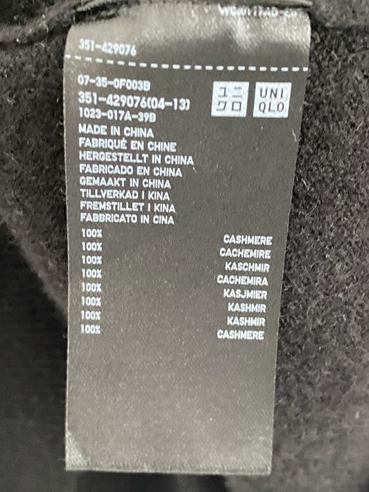 Uniqlo 100% cashmere чоловічий кашеміровий светр