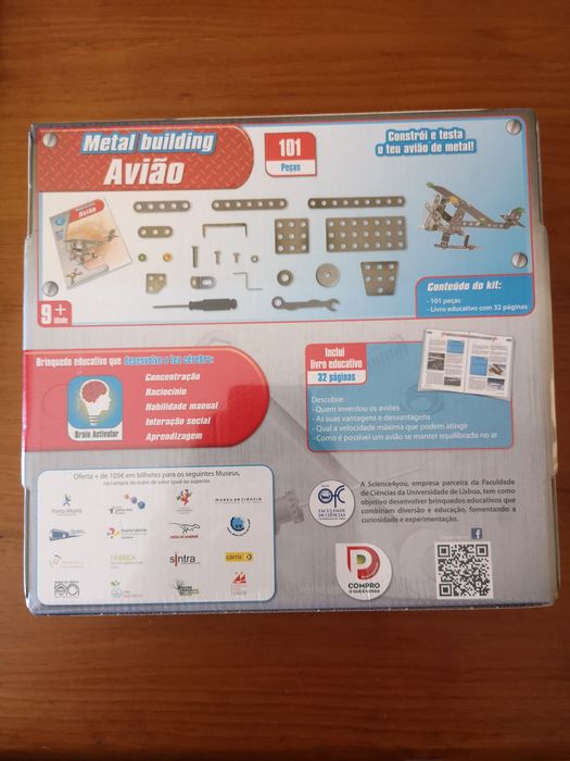 Brinquedo Science4You - Metal Building Avião [NOVO]