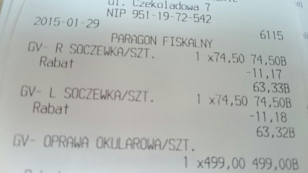 Jak Nowe! oprawki Ray Ban z paragonem :)