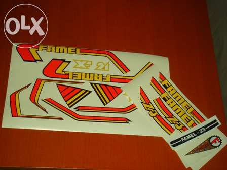 Autocolantes famel zundapp ks 50 z3 z2 xf21 xf25
