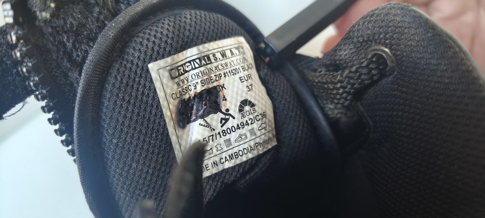 Botas SWAT original, modelo colégio militar