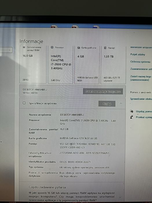 Komputer stacjonarny  pc gamingowy do gier