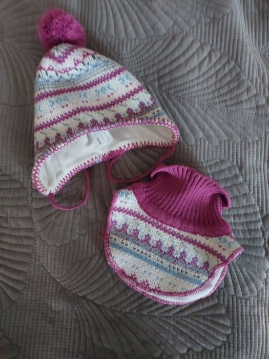 Komplet czapka komin r. 74 / 80