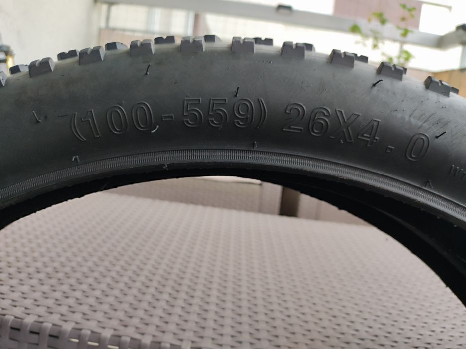 Zestaw opon do roweru  26x4 fatbike