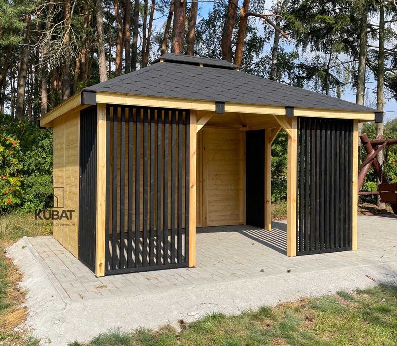 Altany ogrodowe 3x4 , altanki drewniane , altana z lamelami