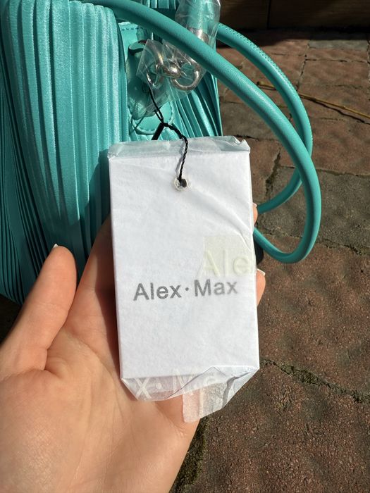 Сумка alex max (бірюзова) нова