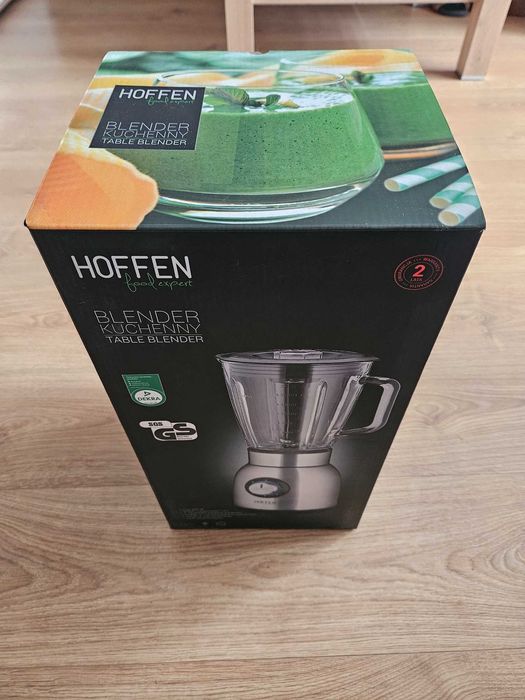 Blender kielichowy Hoffen -1,5l -600W - 5 stopniowa regulacja -szklany