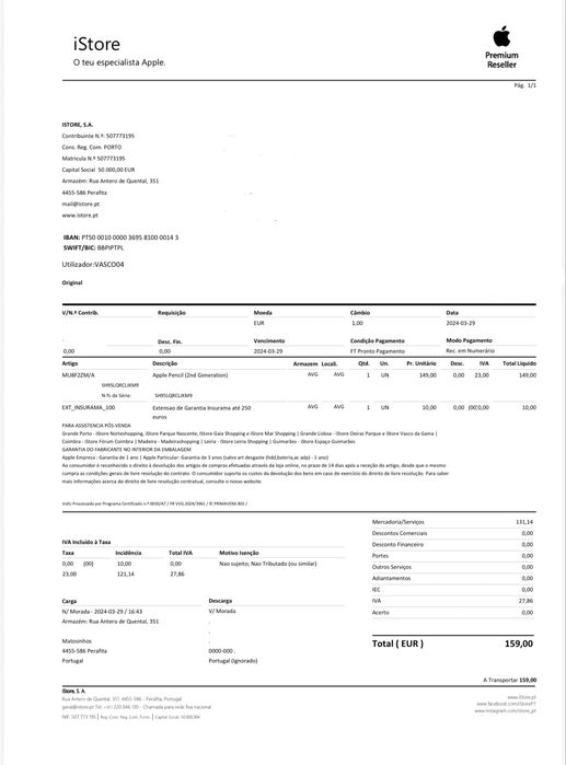 Apple Pencil (2.ª geração)