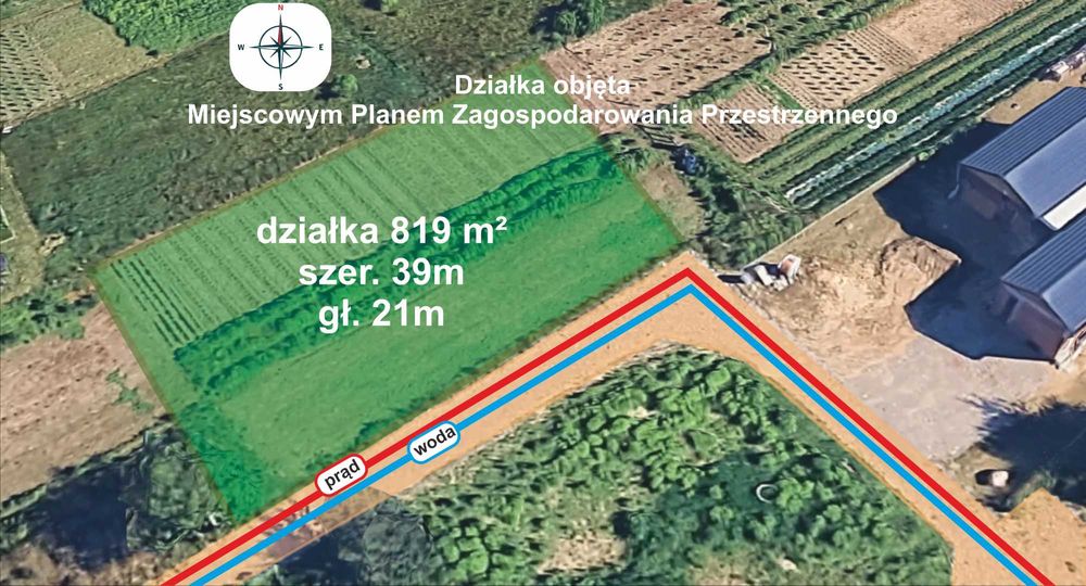 Działka 819 m² | MPZP 1MNU | Częstochowa Północ - Widok 4