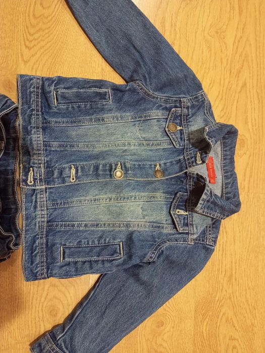 Conjunto de menina em ganga