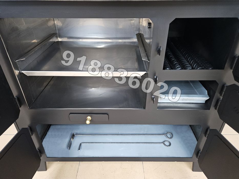 Fogão Lenha NOVOS - Forno INOX Porta Vidro - Estilo Rústico - Fabricado em Portugal