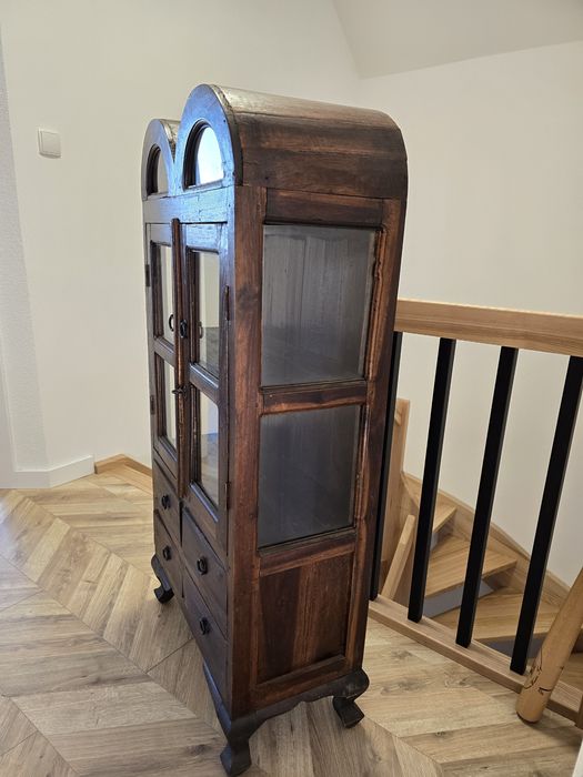 Mini Witryna Kolonialna Indonezyjska Palisander serwantka