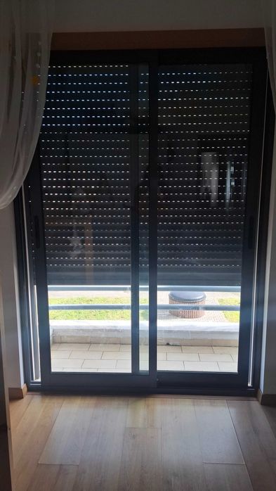 Janela Alumínio Cinza 1445x2000