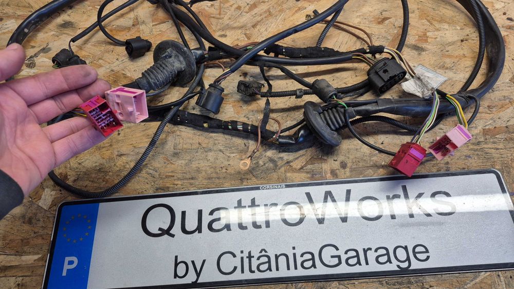 Cablagem Óticas Faróis Audi A4 B5 8D Facelift Original Completa