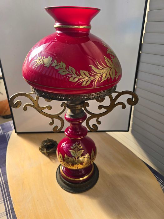 Candeeiro de porcelana vintage