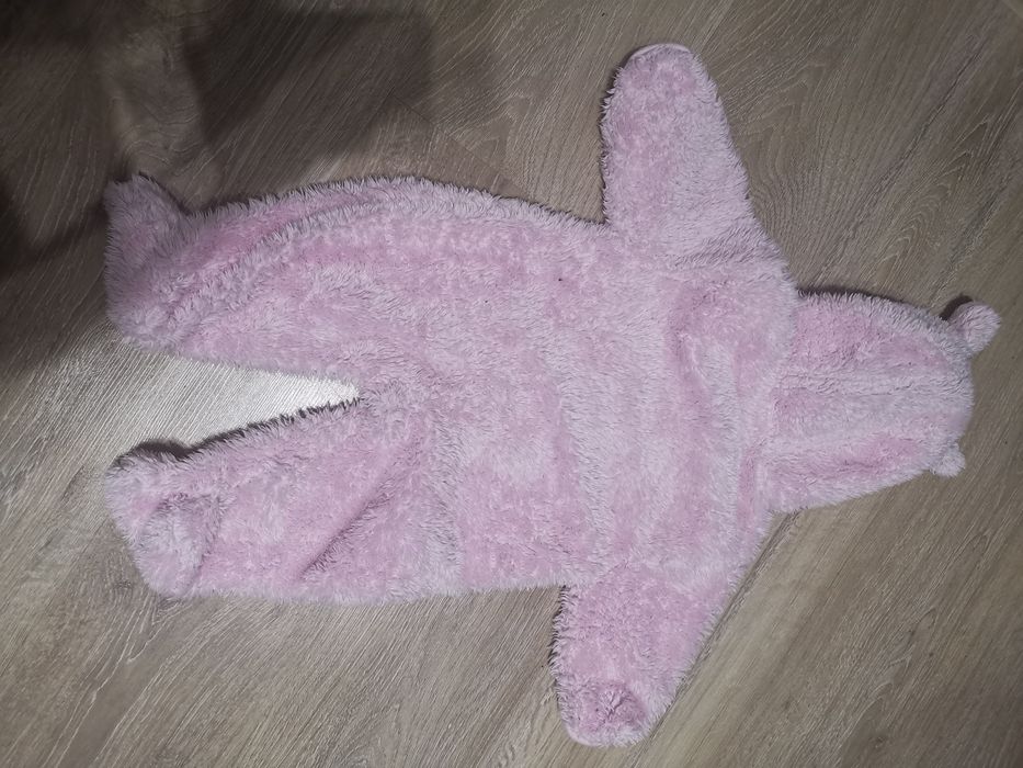 Gruby jesienno zimowy kombinezon niemowlęcy r. 56/62