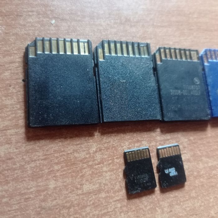 SD adapter San Disk SD card. Micro SD good ram transcend. 2, 8, 16 GB.