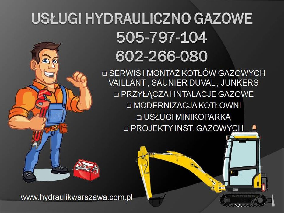 Usługi gazowe i hydrauliczne serwis Vaillant montaż pieców gazowych