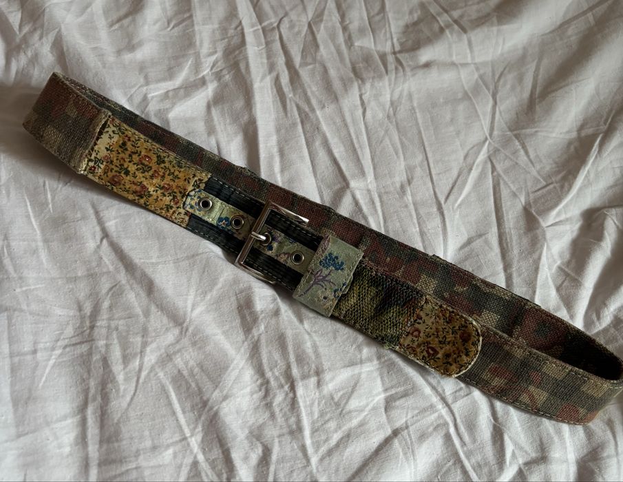 Вінтажний ремінь з текстилю