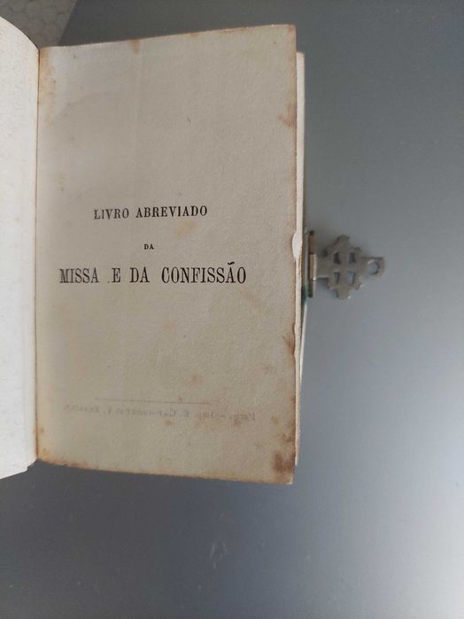 Livro de Orações Católico séc. XIX c/ fecho – edição Paris