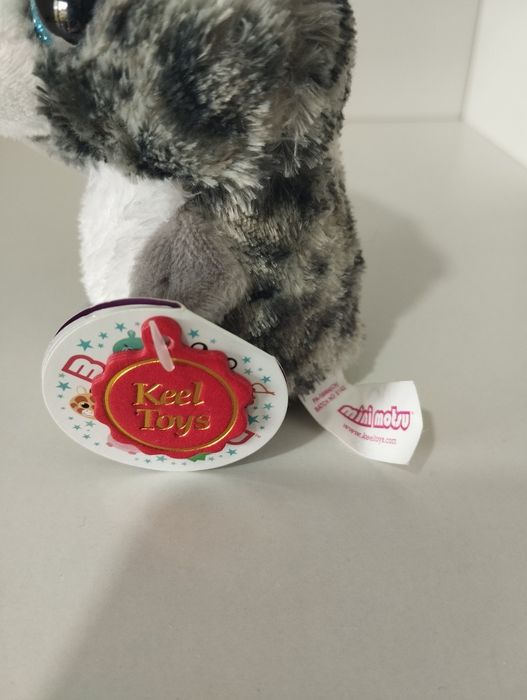 Mini motsu maskotka szary kotek tygrysek 10cm