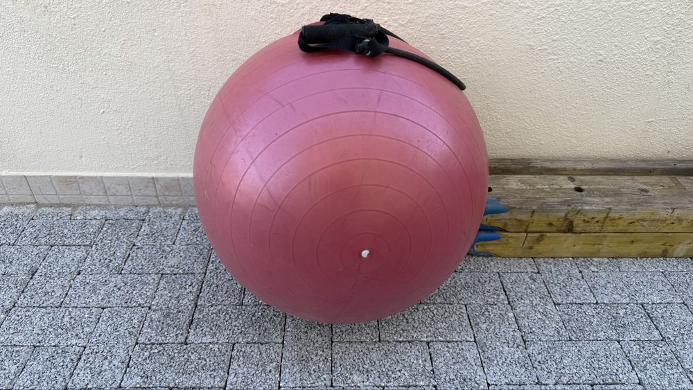 Fitball/bola pilates/bola suiça com trela