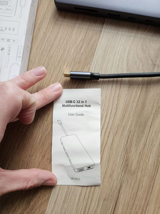 Adapter HUB USB-C MOKIN 12w1  4K HDMI | RJ45 | NOWY | MacBook / Dell / HP