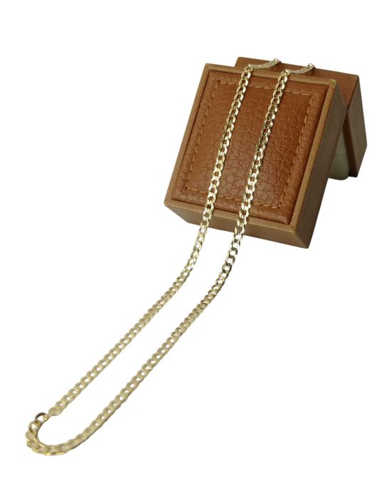 Piękny złoty łańcuszek pancerka 6,45G 55CM AU585