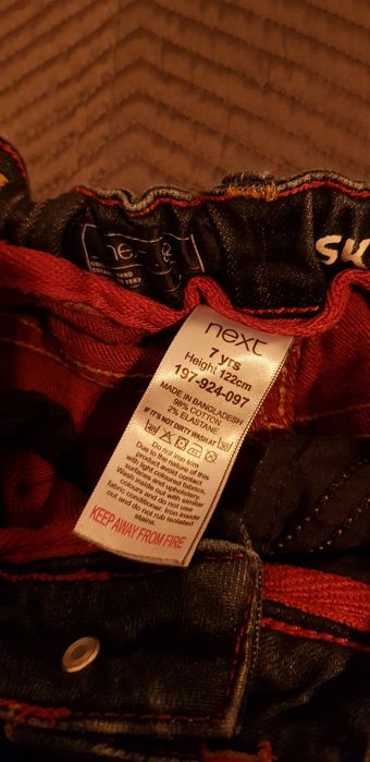 Skinny jeans firmy NEXT rozmiar 122cm