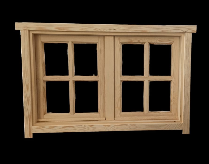 Okno, okna drewniane skrzynkowe do altany, altan,domku ogrodowego.