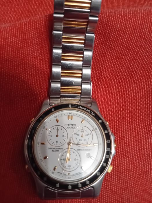 Relógio Citizen Quartz Cronograph Vintage - COMO NOVO