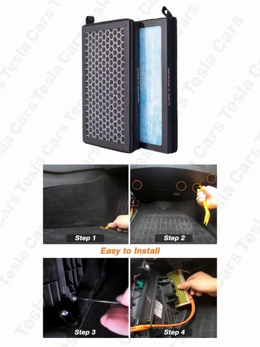 Фільтри повітряні HEPA Tesla Model 3/Y Juniper / Highland 1107681 1813371 1658376 1658375 1107683 1095038 Возлушный, масляный фильтр Tesla Model 3/Y