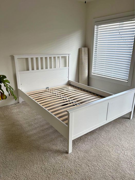 Rama łóżka Hemnes 160x200 biały+ belka stan bardzo dobry