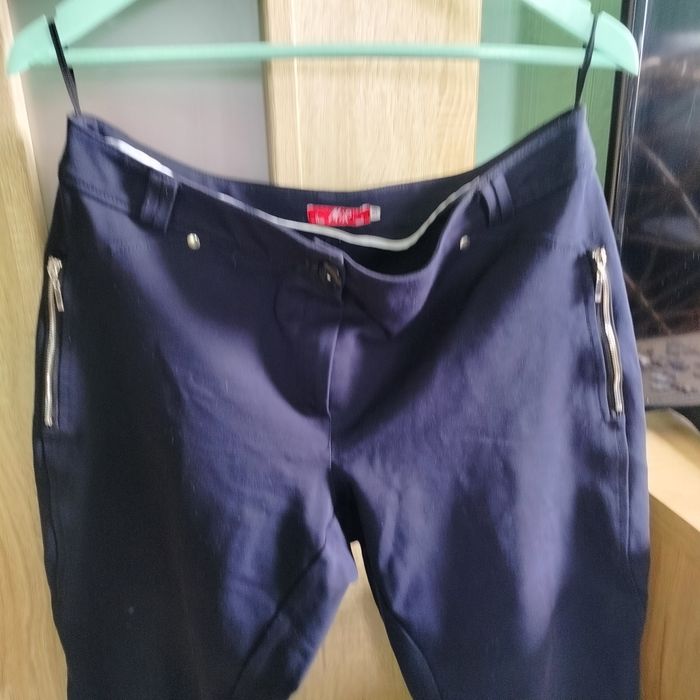 Spodnie damskie eleganckie granatowe MiR 50