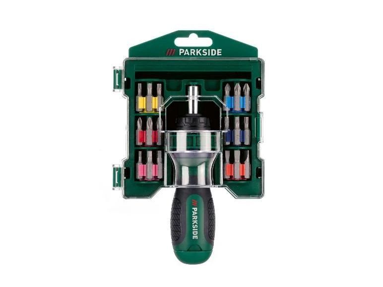Набір викрутки з тріскачкою Parkside PSRB 31 A1+ біти,31предмет.