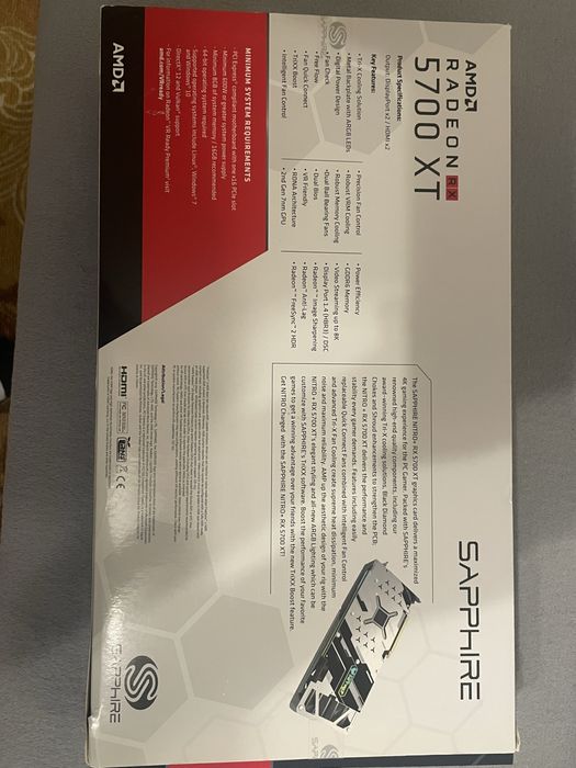 Видеокарта Sapphire Radeon RX 5700 XT 8 GB