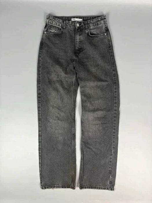 Zara Jeansy Wide Leg Baggy Szare Sprane Y2K 36 S