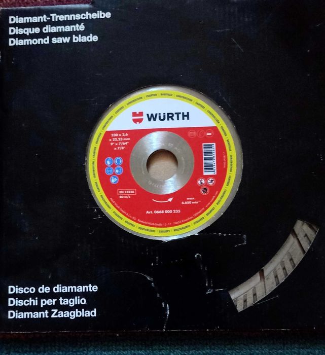 Круги отрезные по бетону, кирпичу, тротуарной плитке